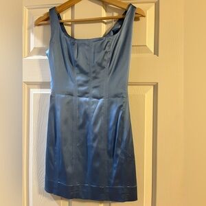 Artizia brand blue square neck dress perfect for homecoming formals
